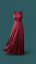 Silk Maxi Dress With Side Slit