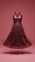 Sequin Party Dress With Open Back